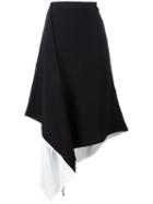 Marni Asymmetric Hem Skirt, Women's, Size: 40, Black, Acetate/viscose