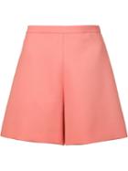 Delpozo High Waisted Shorts, Women's, Size: 36, Pink/purple, Acetate/viscose/wool