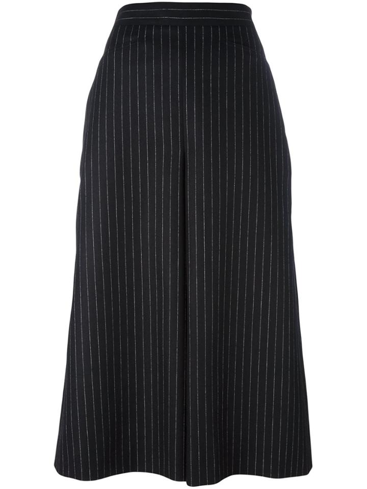 Saint Laurent Pinstripe Culottes - Black