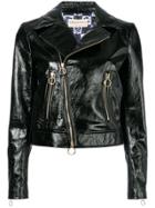 Emilio Pucci Zip-embellished Biker Jacket - Black