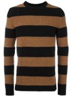 Laneus Striped Jumper, Men's, Size: 46, Brown, Polyamide/spandex/elastane/alpaca/merino