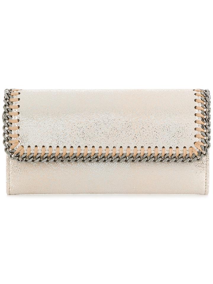 Stella Mccartney Foldover Falabella Wallet - Metallic