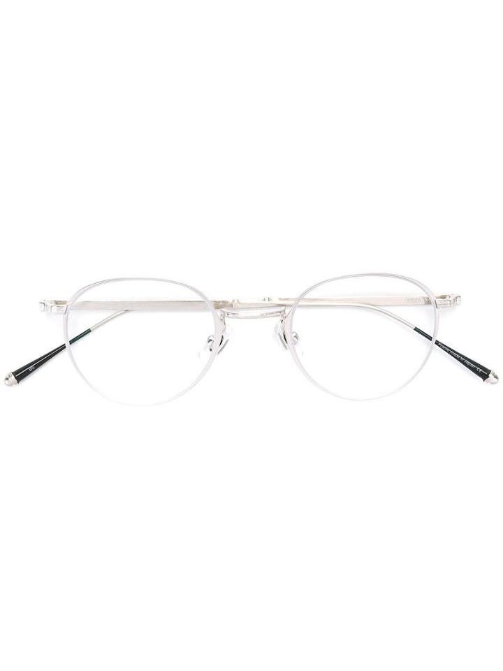 Matsuda - Round Frame Glasses - Unisex - Titanium - 45, Grey, Titanium