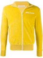 Palm Angels Logo Stripe Zip Track Jacket - Yellow