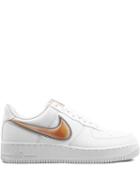 Nike Air Force 1 Low Oversized Swoosh Sneakers - White