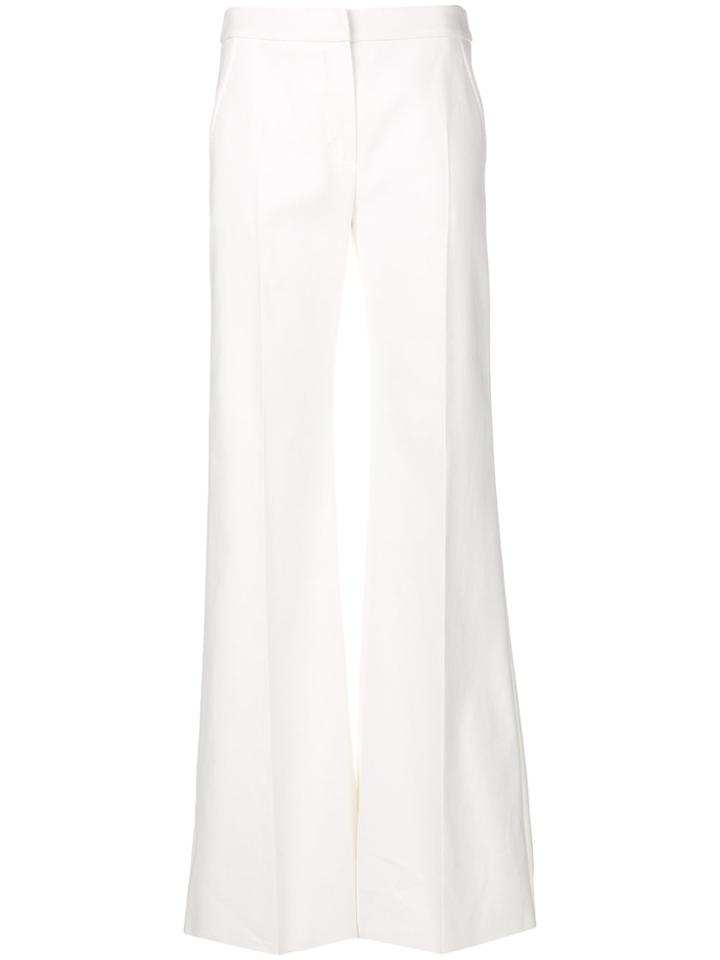Max Mara Wide Flared Trousers - White