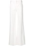 Max Mara Wide Flared Trousers - White