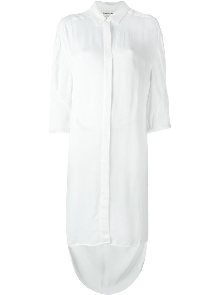 Henrik Vibskov Aloe Shirt Dress, Women's, Size: M, White, Viscose