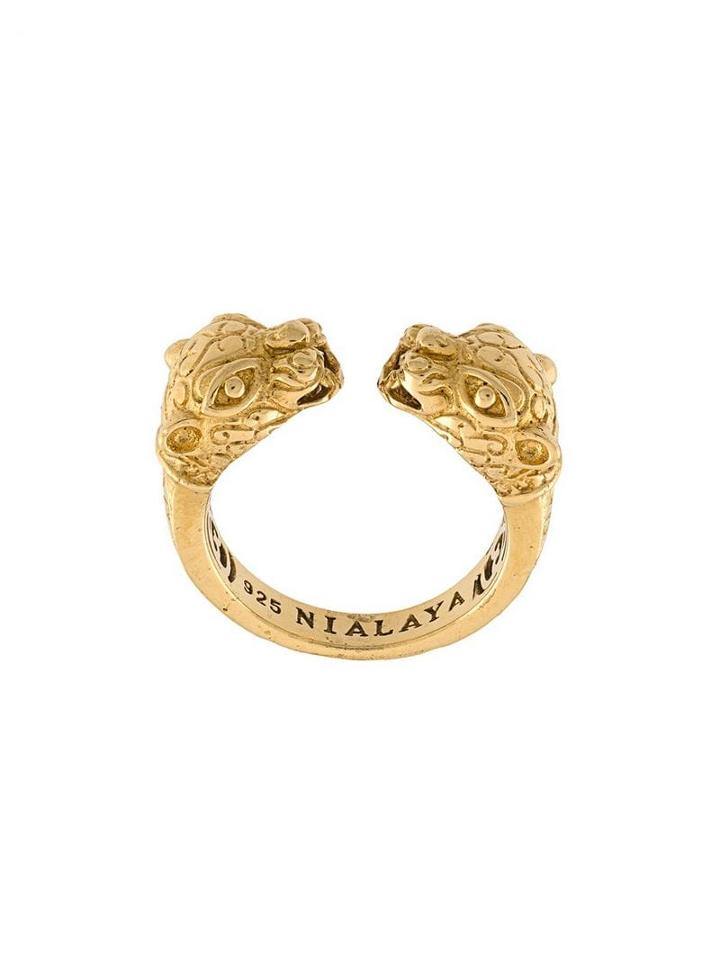 Nialaya Jewelry Panther Ring - Yellow