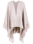 Cecilia Prado Madalena Knit Cape - Grey