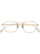Massada White Cube Glasses - Metallic