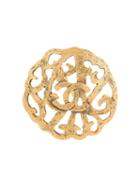 Chanel Pre-owned Chanel Pre-owned Cc Logos Brooch Pin - Gold