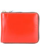 Comme Des Garçons Wallet Colour Block Zipped Wallet - Yellow & Orange
