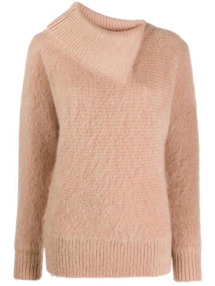 Zimmermann Espionage Folded Neck Jumper - Neutrals