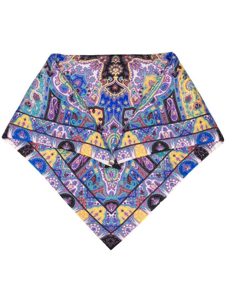 Etro Bohemian Print Scarf - Purple