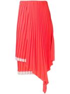 Circus Hotel Layered Pleated Skirt - Orange