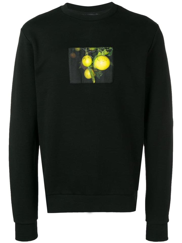 Dust Photographic Print Sweatshirt - Black