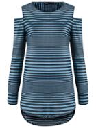 Reinaldo Lourenço Striped Blouse, Women's, Size: 44, Blue, Cotton