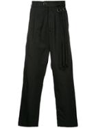 Song For The Mute Baggy Pleated Trousers - Black