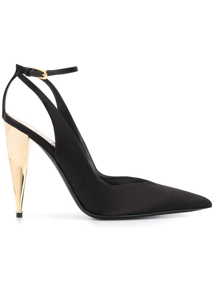 Tom Ford Hill Satin Pumps - Black
