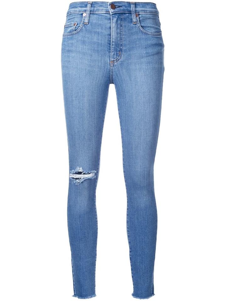 Nobody Denim Cult Skinny Ankle Jeans, Women's, Size: 25, Blue, Cotton/elastodiene/polyester