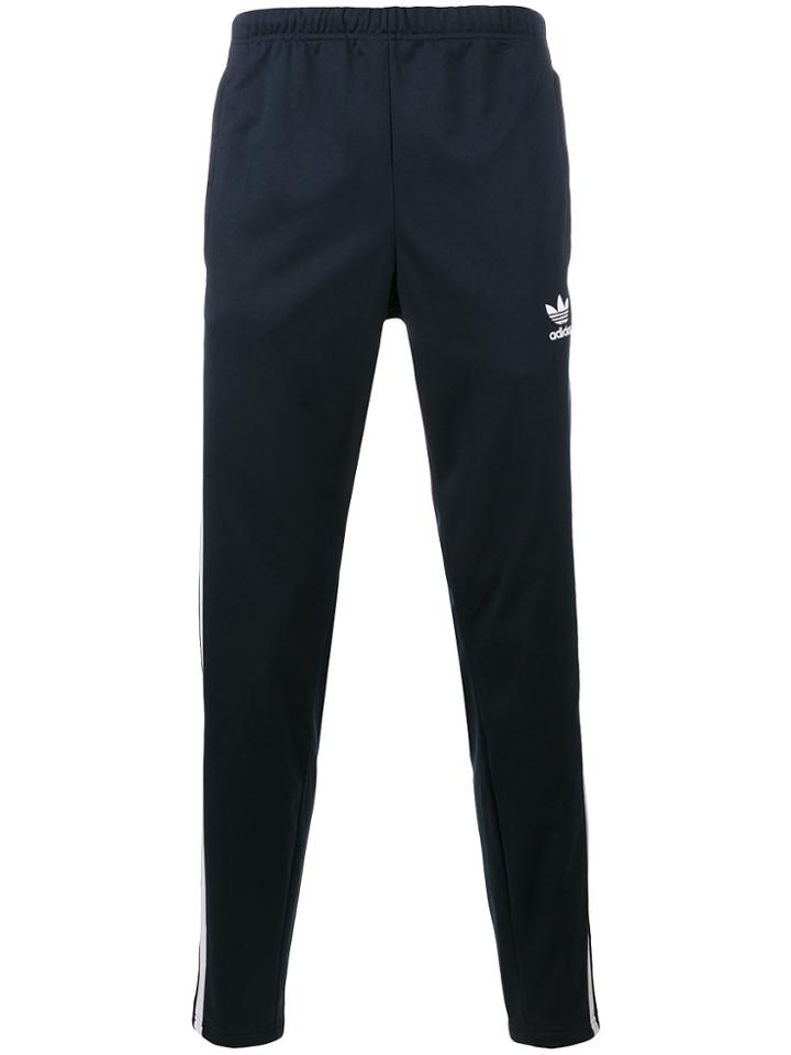 Adidas Navy Adibreak Popper Track Pants - Blue