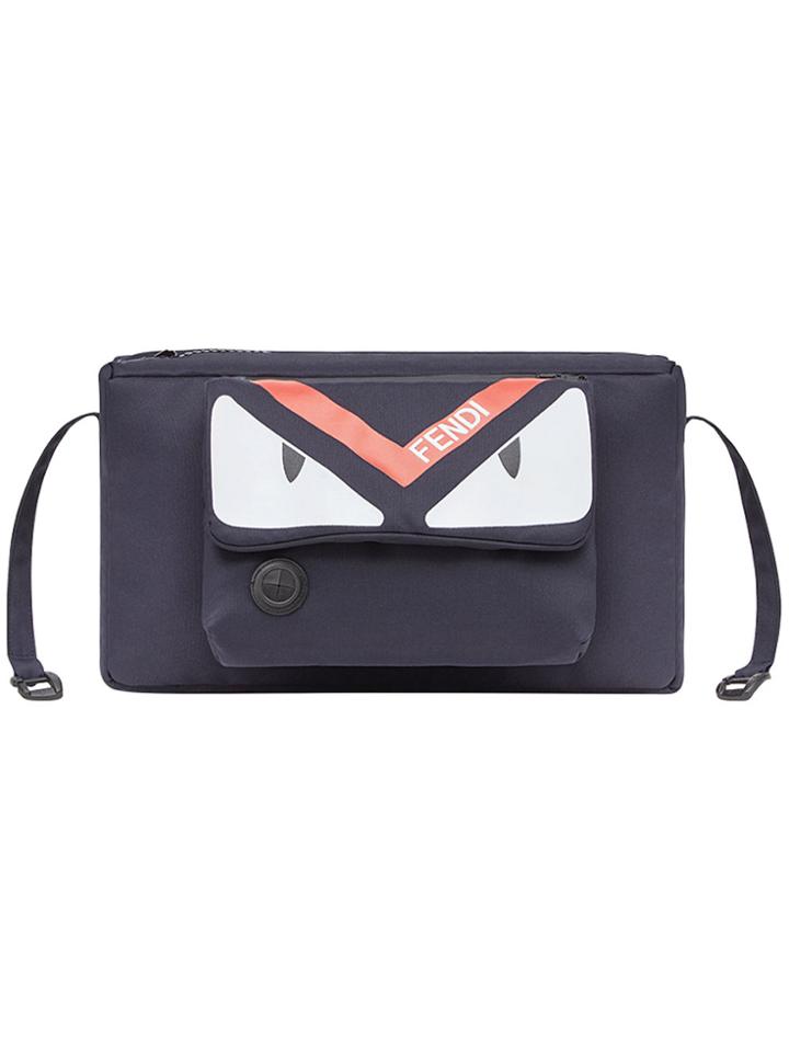 Fendi Kids Logo Print Dummy Bag - Blue