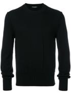 Dolce & Gabbana Wool Crew-neck Sweater - Black