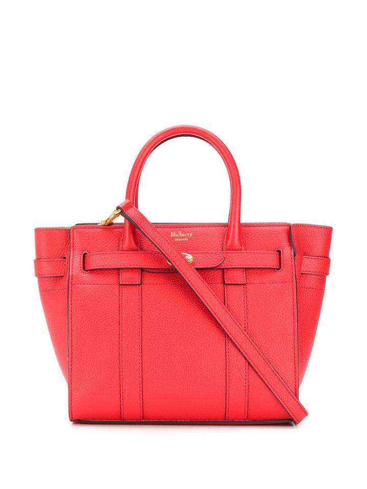 Mulberry Small Bayswater Tote Bag - Red