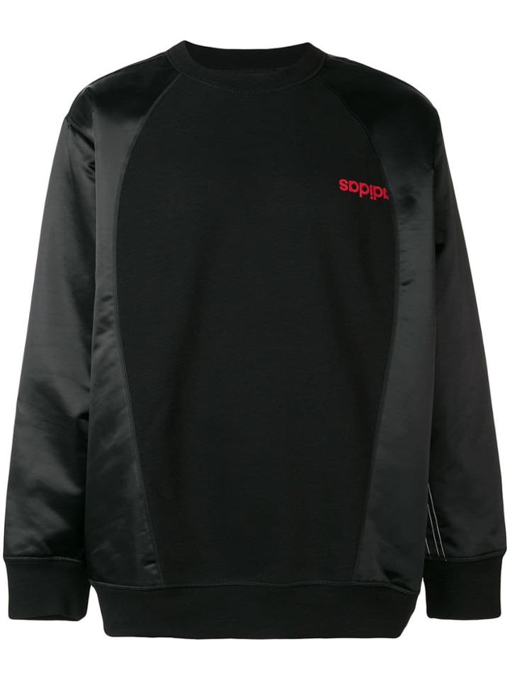 Adidas Originals By Alexander Wang Contrast Logo Sweatshirt - Black