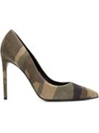 Saint Laurent Paris Pumps, Women's, Size: 40, Green, Suede