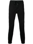 Monkey Time Drawstring Tapered Trousers - Black