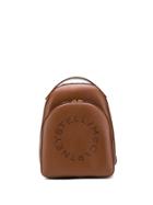 Stella Mccartney Stella Perforated-logo Backpack - Brown