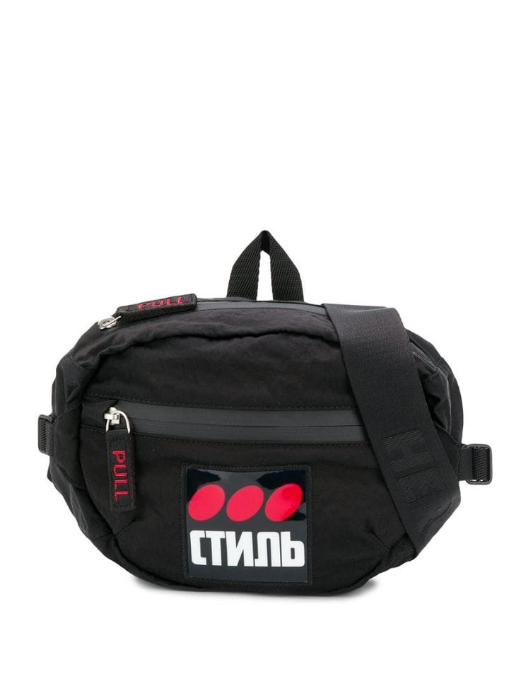 Heron Preston Contrast Logo Belt Bag - Black
