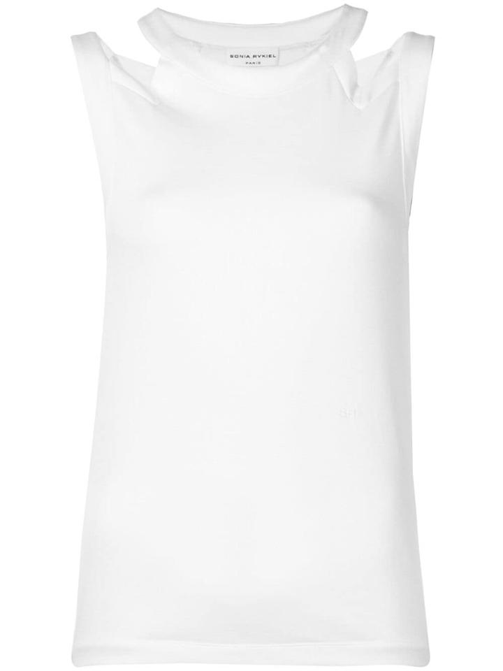 Sonia Rykiel Cut-out Top - White