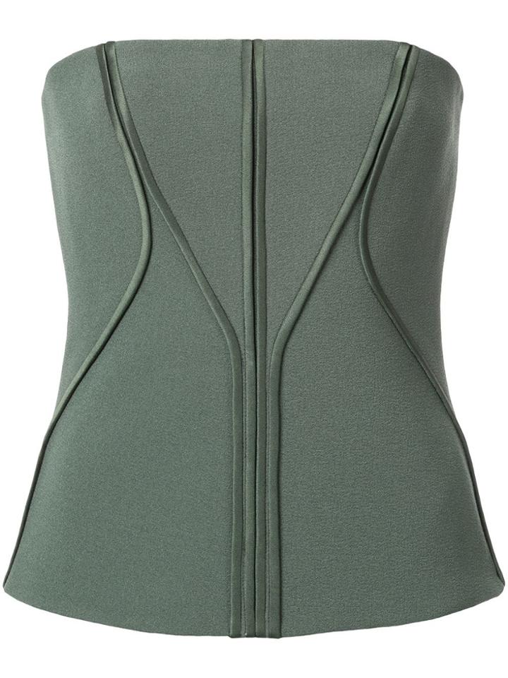 Dion Lee Annex Bustier Top - Green