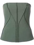 Dion Lee Annex Bustier Top - Green