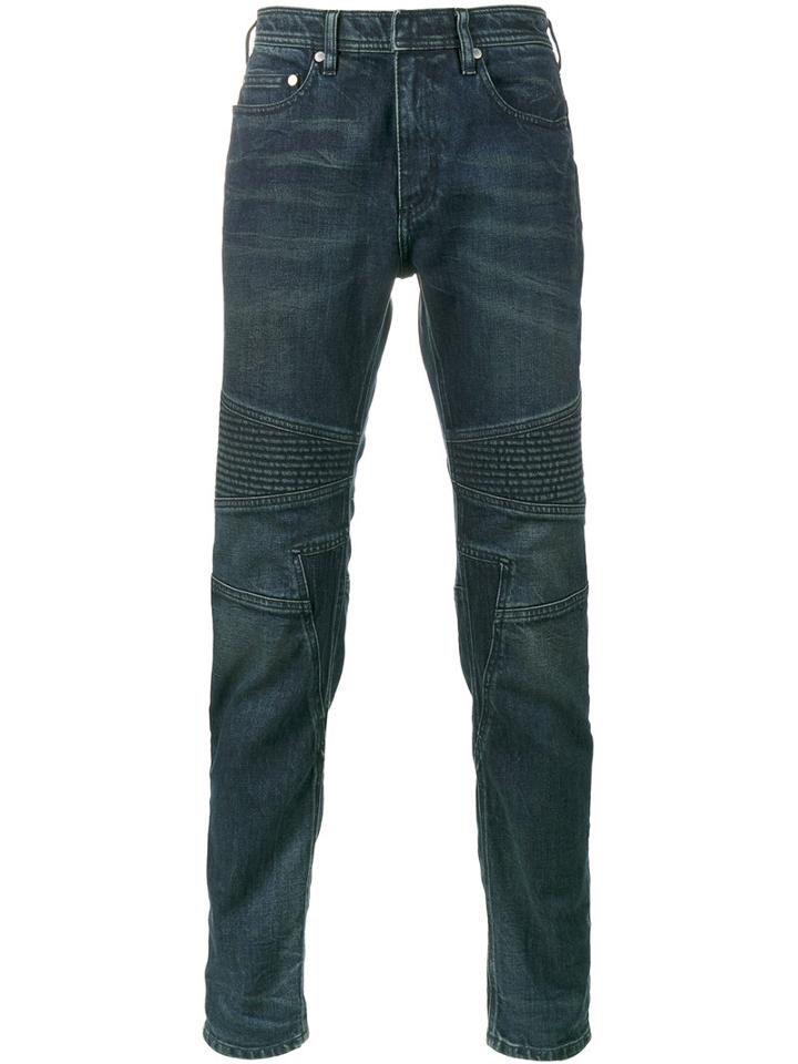 Neil Barrett - Skinny Biker Jeans - Men - Cotton/spandex/elastane - 36, Blue, Cotton/spandex/elastane