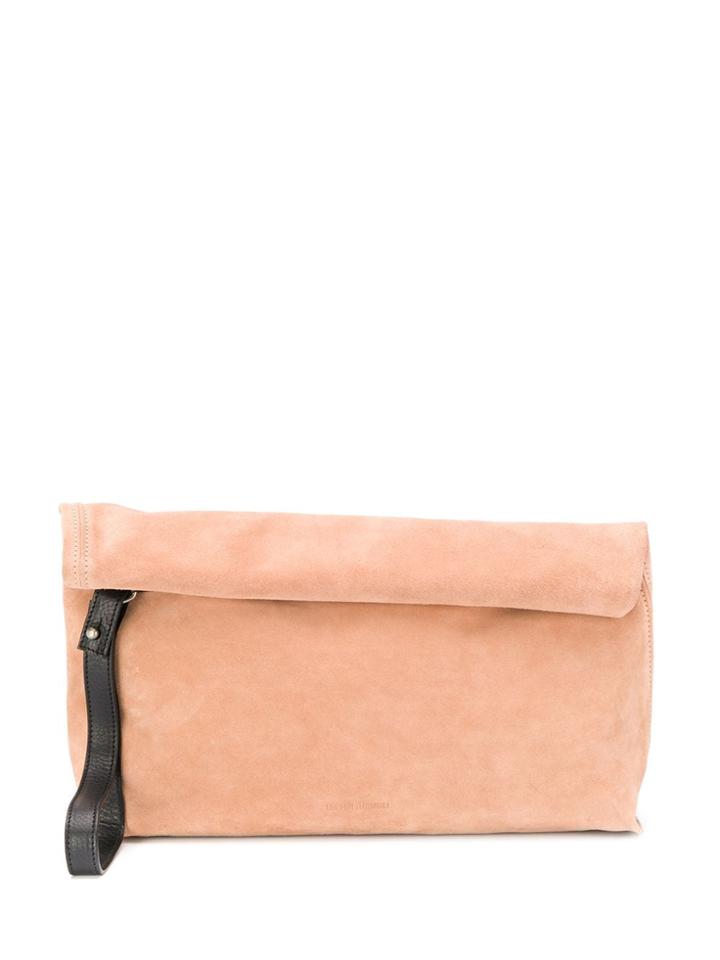 Ann Demeulemeester Suede Roll Top Tote Bag - Pink