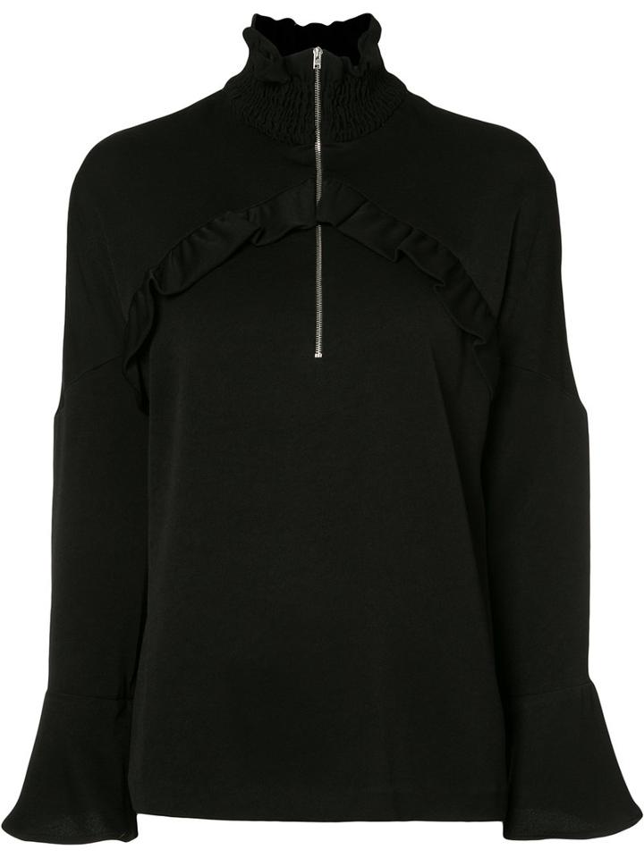 Iro - Cordell Top - Women - Polyester/acetate - 34, Women's, Black, Polyester/acetate