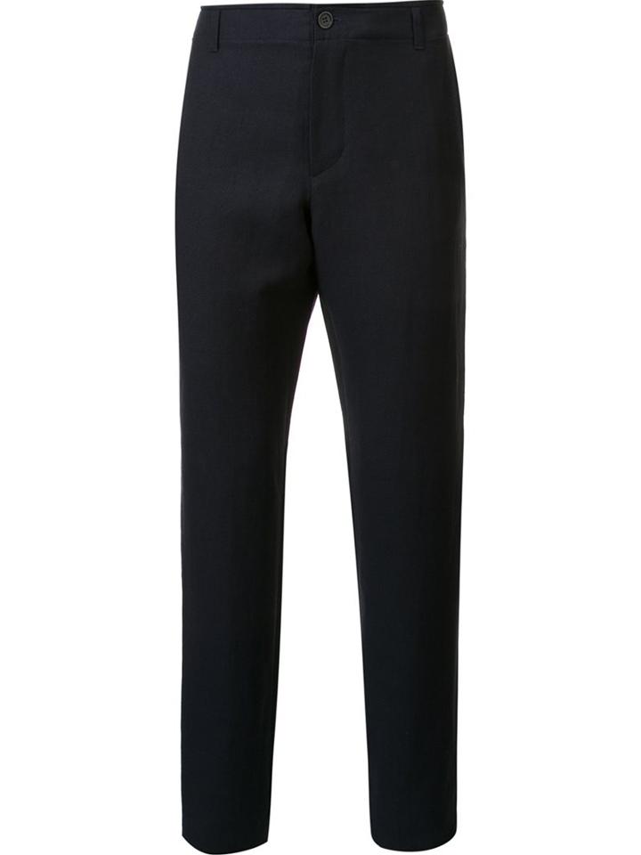 A.p.c. Tailored Trousers, Men's, Size: Large, Blue, Linen/flax/cotton