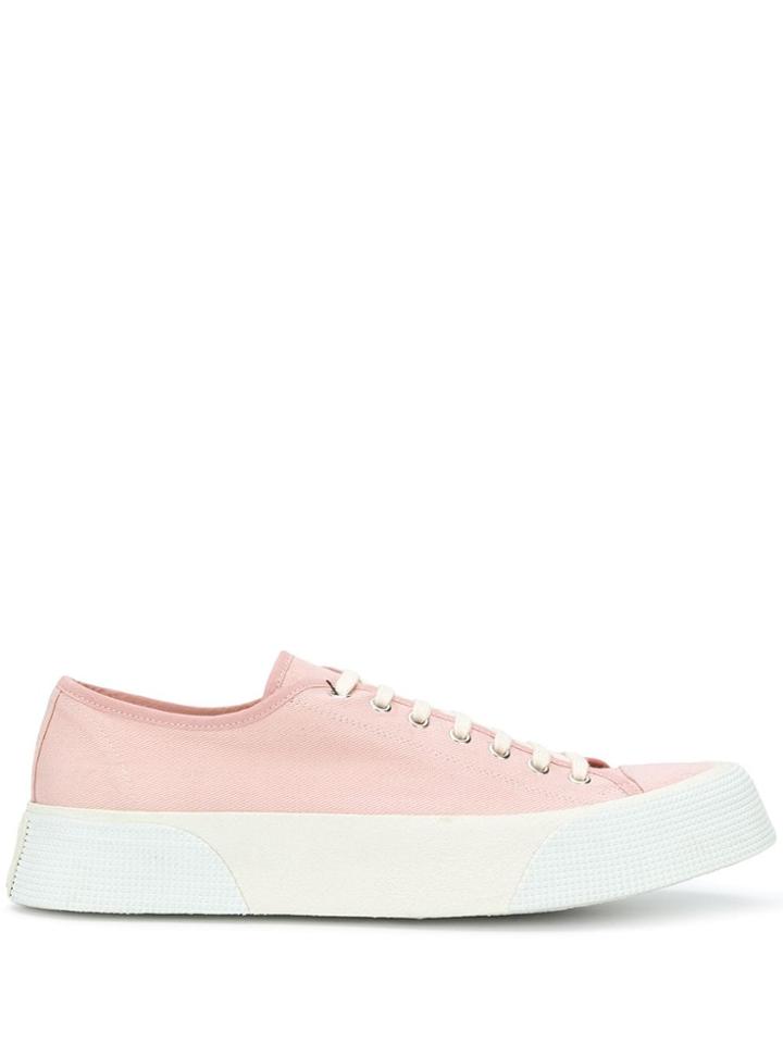 Ami Alexandre Mattiussi Low Top Vulcanized Trainers - Pink