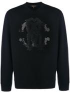 Roberto Cavalli Embellished Logo Sweatshirt - Black