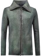 Avant Toi - Wing Collar Slim-fit Jacket - Men - Cotton/cashmere/wool - Xxl, Green, Cotton/cashmere/wool