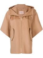Twin-set Hooded Jacket - Nude & Neutrals