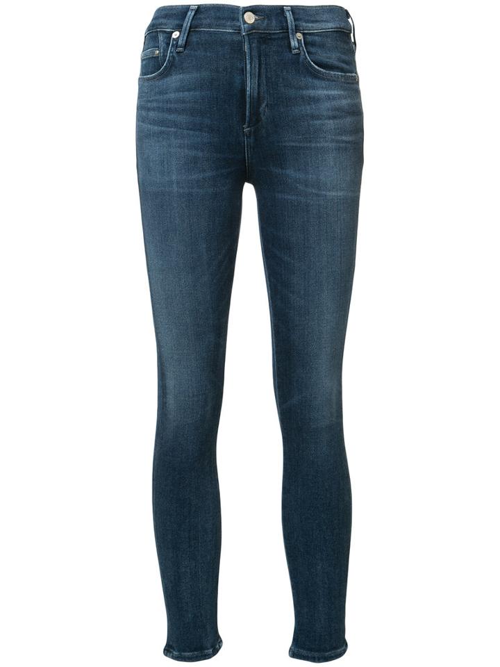 Citizens Of Humanity High-rise Super Skinny Jeans, Size: 25, Blue, Cotton/rayon/polyester/polyurethane