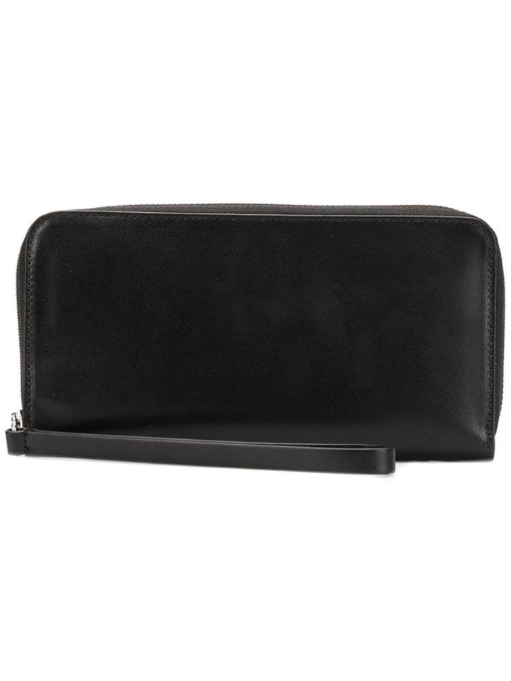 Mm6 Maison Margiela Zip Around Wallet - Black