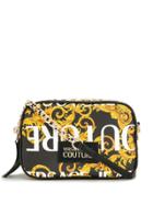 Versace Jeans Couture Baroque Print Crossbody Bag - Black