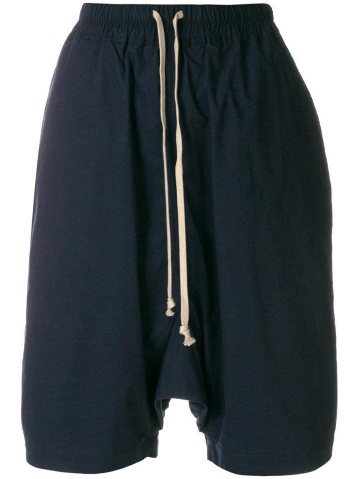 Rick Owens Drkshdw Drawstring Shorts - Blue