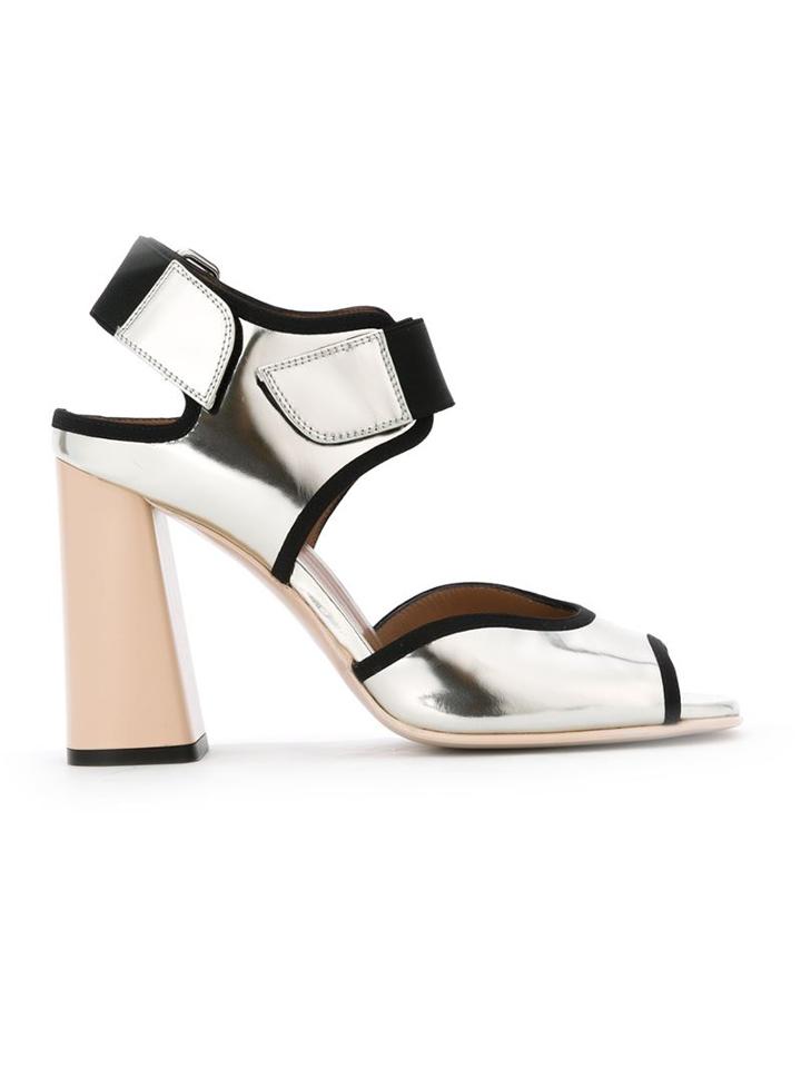Marni 'one Band' Contrasting Heel Sandals